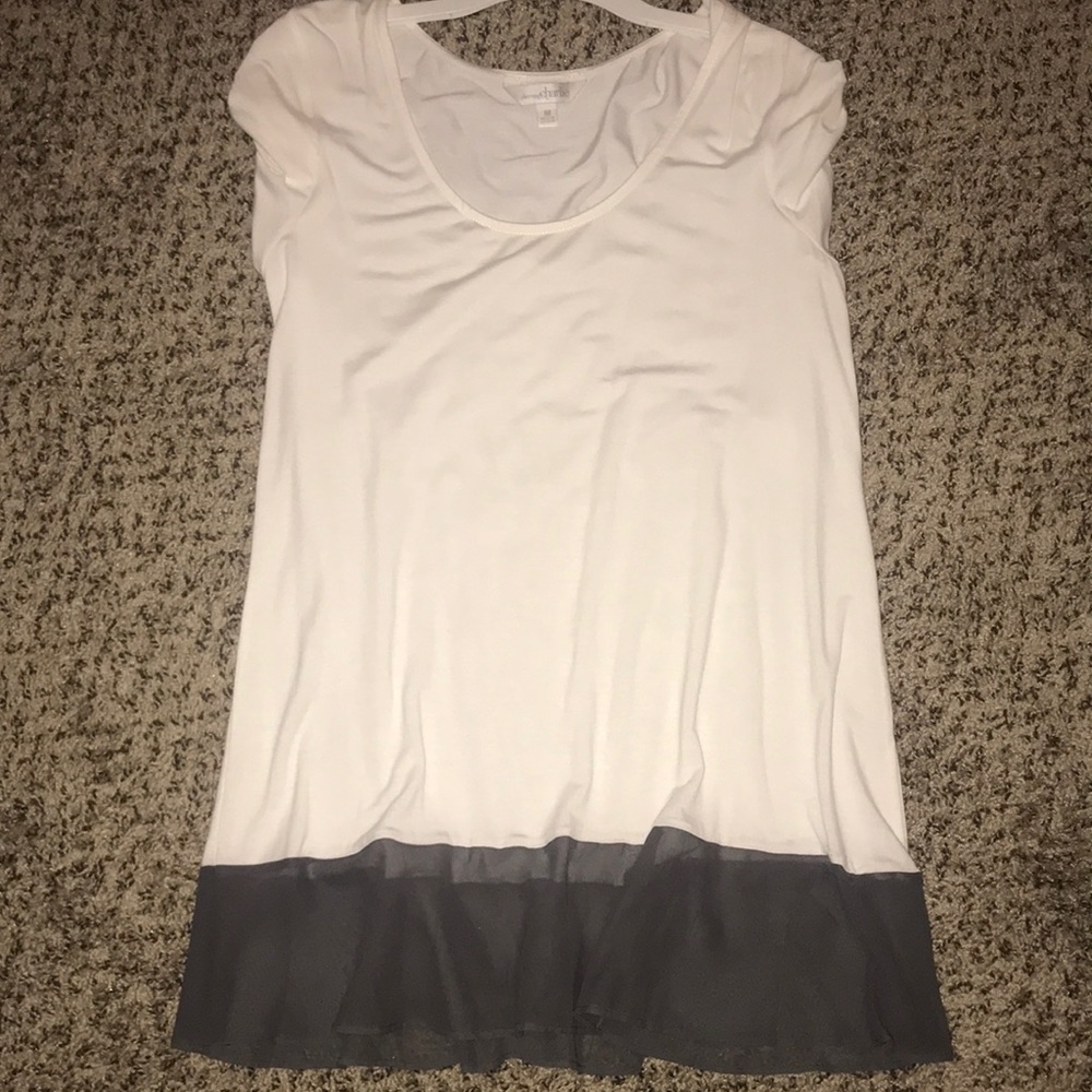Cute tee with sheer bottom